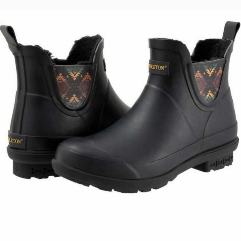 Pendleton Ladies' Chelsea Patterned Rainboot; new in box